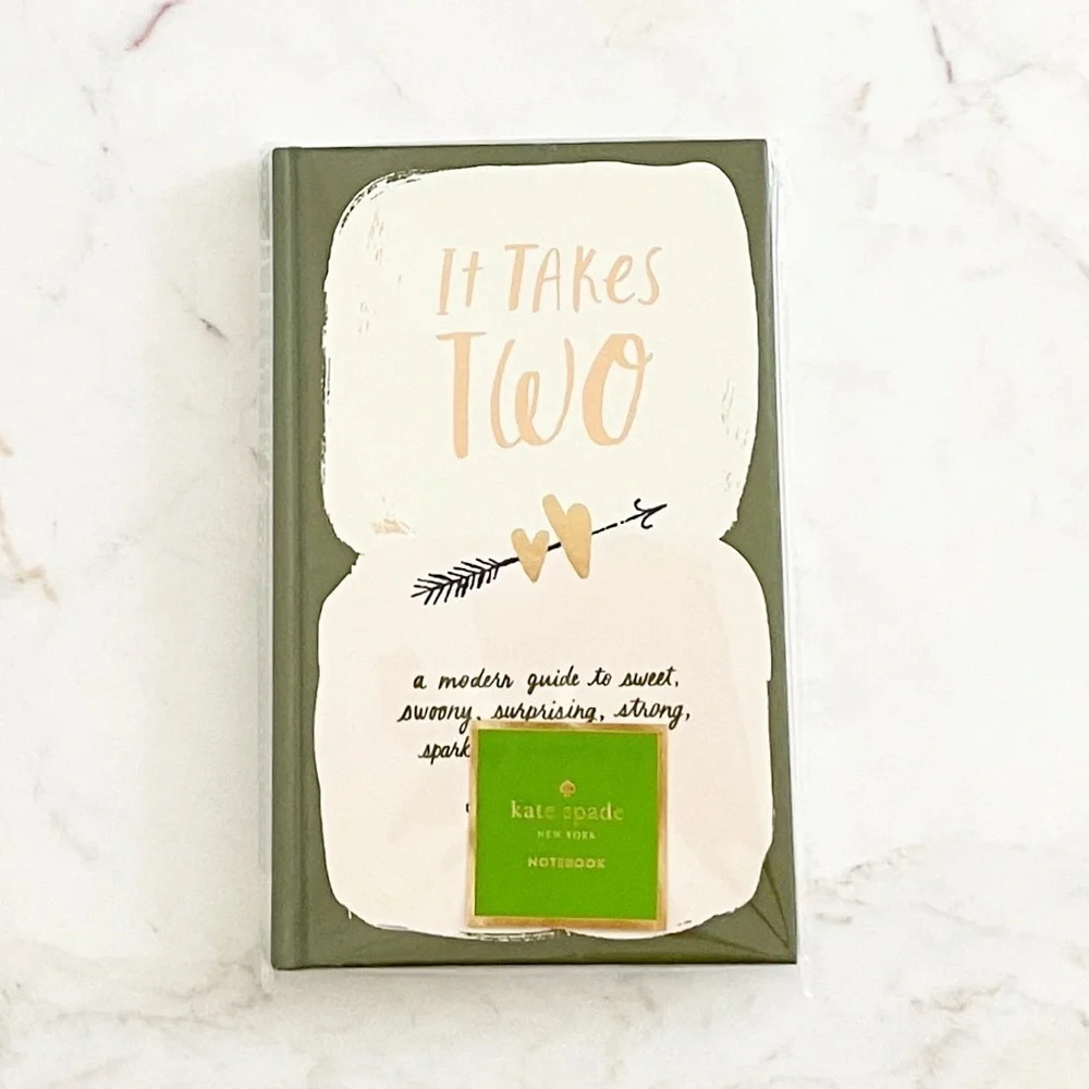 Kate Spade New York Two Hearts Notebook NEW